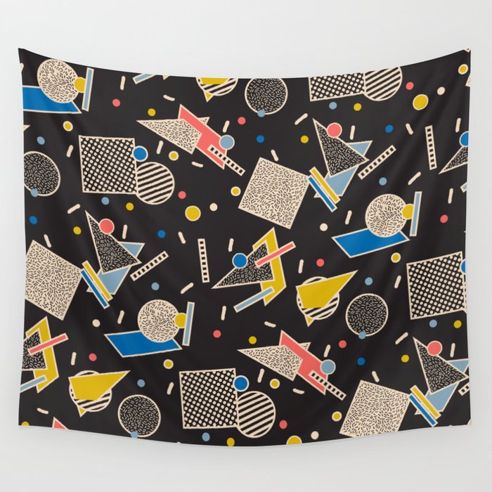 Memphis Inspired Design 8 Wall Tapestry by Season of Victory  Society6