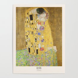 Gustav Klimt The Kiss Art Exhibition Poster