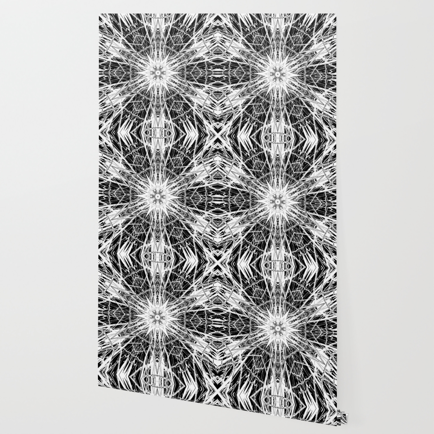 Dark Abstract Art Marble Mandala Kaleidoscope Surreal Modern