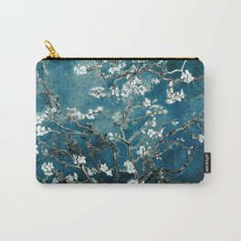 Van Gogh Almond Blossoms : Dark Teal Carry-All Pouch | Landscape, Abstract, Digital, Vincentvangogh, Purevintagelove, Vangoghseries, Vangogh, Vintage, Nature, Floral 