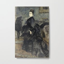 Pierre-Auguste Renoir - Portrait de femme, dit de Mme Georges Hartmann Metal Print | Woman, Oiloncanvas, Renoir, Portrait, Painting, Oil 