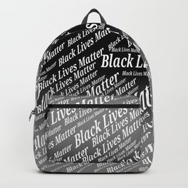 BLM 2 Backpack | Blackempowerment, Black And White, White, Pattern, Vector, Black, Blm, Graphicdesign, Blacklivesmatter, Illustration 