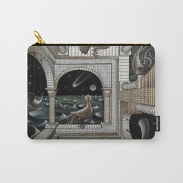 Escher - Another World II 2 - Wood Birds Moon Space  Carry-All Pouch | Paradox, Maurits, Lithograph, Relativity, Cornelis, Nature, Drawings, Lithographs, Escher, Sketches 