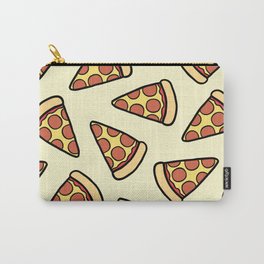 Pepperoni Pizza Pattern Carry-All Pouch | Eat, Sausage, Slice, Pizza, Children, Drawing, Illustration, Cream, Kawaii, Vector 