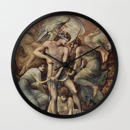 Cupid Hunting Fields drawing Wall Clock | Art, Famous, Artwork, Hunting, Publicdomain, Drawing, Cc0, Vintage, Canvas, Edward 