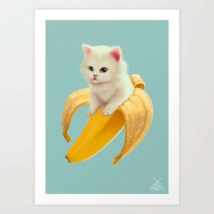 Bananya Art Print By Maplemoth Society6