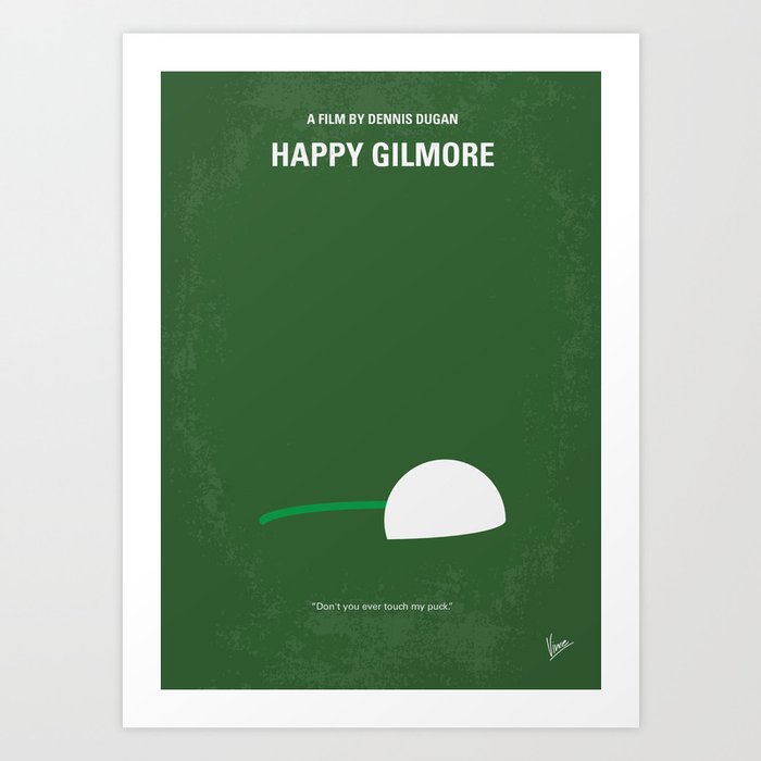 No256 My Happy Gilmore minimal movie poster Art Print by chungkongmmp | Society6