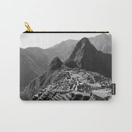 Machu Picchu v.2 Carry-All Pouch | Architecture, Black and White, Landscape, Nature 