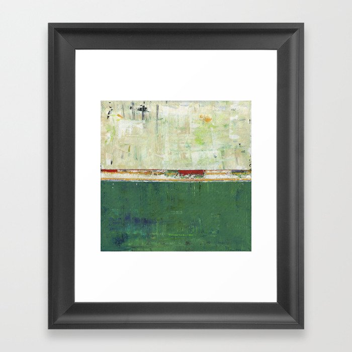 Limerick Irish Ireland Abstract Green Modern Art Landscape Framed