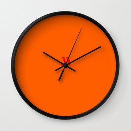 Electric orange Wall Clock | Orange, Colorpalette, Spring, Interiordesign, Ss21, Electricorange, Rgb, Springcolors, Aesthetic, Solidcolor 
