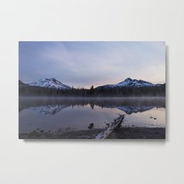 Sparks Lake Metal Print | Color, Sunrise, Landscape, Girl, Oregon, Lake, Digital, Dawn, Colorful, Travel 