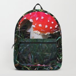 Fairy tale mushroom Backpack | Color, Closeup, Garden, Digital, Magic, Unreal, Photo, Green, Fairytale, Cute 