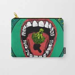 Eat Your Greens! Carry-All Pouch | Dentist, Graphicdesign, Digital, Japan, Bio, Soul, Vegatable, Akira, Healthy, Eat 