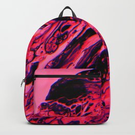 Unsolved Mysteries Backpack | Concept, Black, Purple, Acid, Pink, Digital, Abstract, Acrylic, Psychedelic, Red 