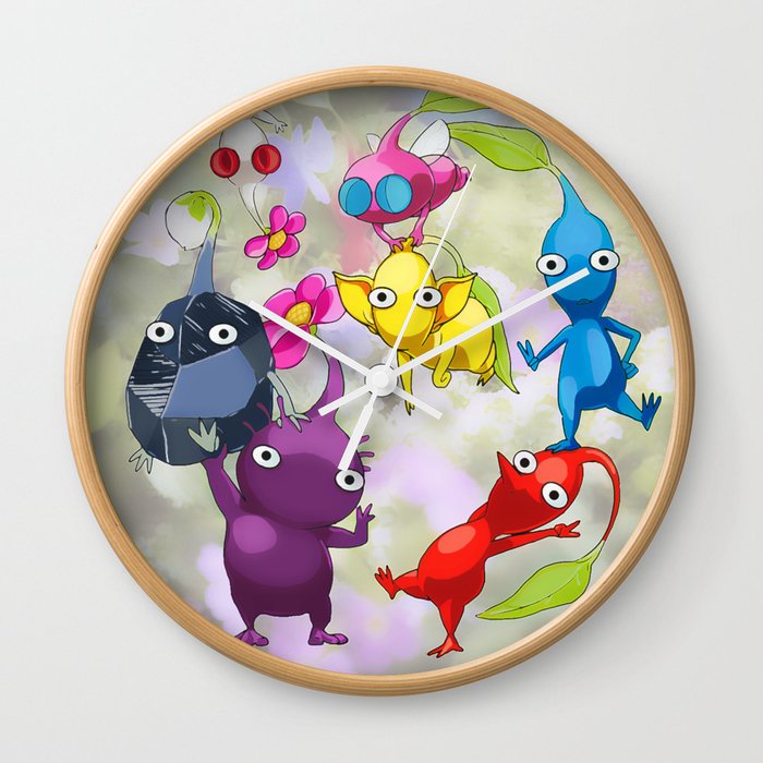 Pikmin World Fanart Wall Clock By Karmaskulls Society6