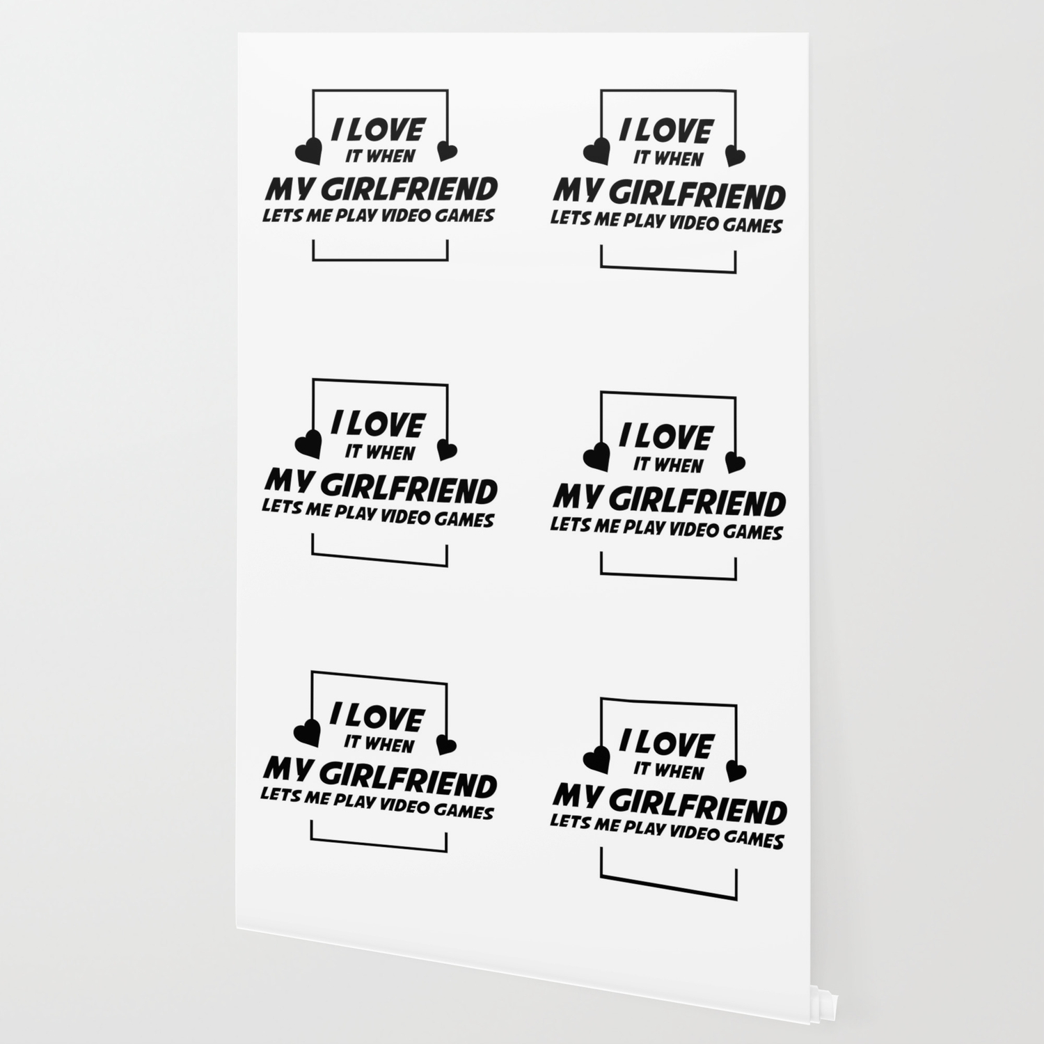 I Love My Girlfriend Lets Me Play Video Games Funny Wallpaper by Aombin |  Society6