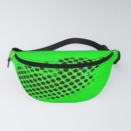 Smoky full of tiles, mosaic tiles, foggy, gradient, noisy, thin, many dots, blowy, twirl, colorful pixels and oily lime, maroon and dark green shapes of various sizes  Fanny Pack