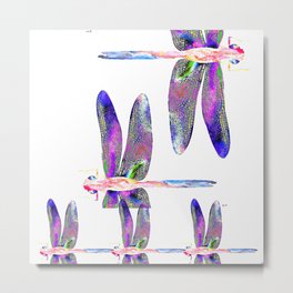 Dragonfly Metal Print | Dragonfly, Popart, Animal, Fauna, Colorfuldragonfly, Colorfulanimal, Abstractcolors, Coloredanimal, Abstractanimals, Half 