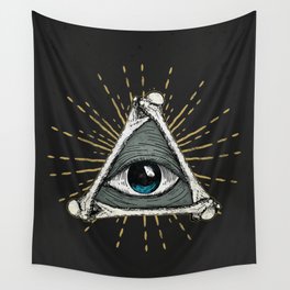 All seeing eye of God Wall Tapestry