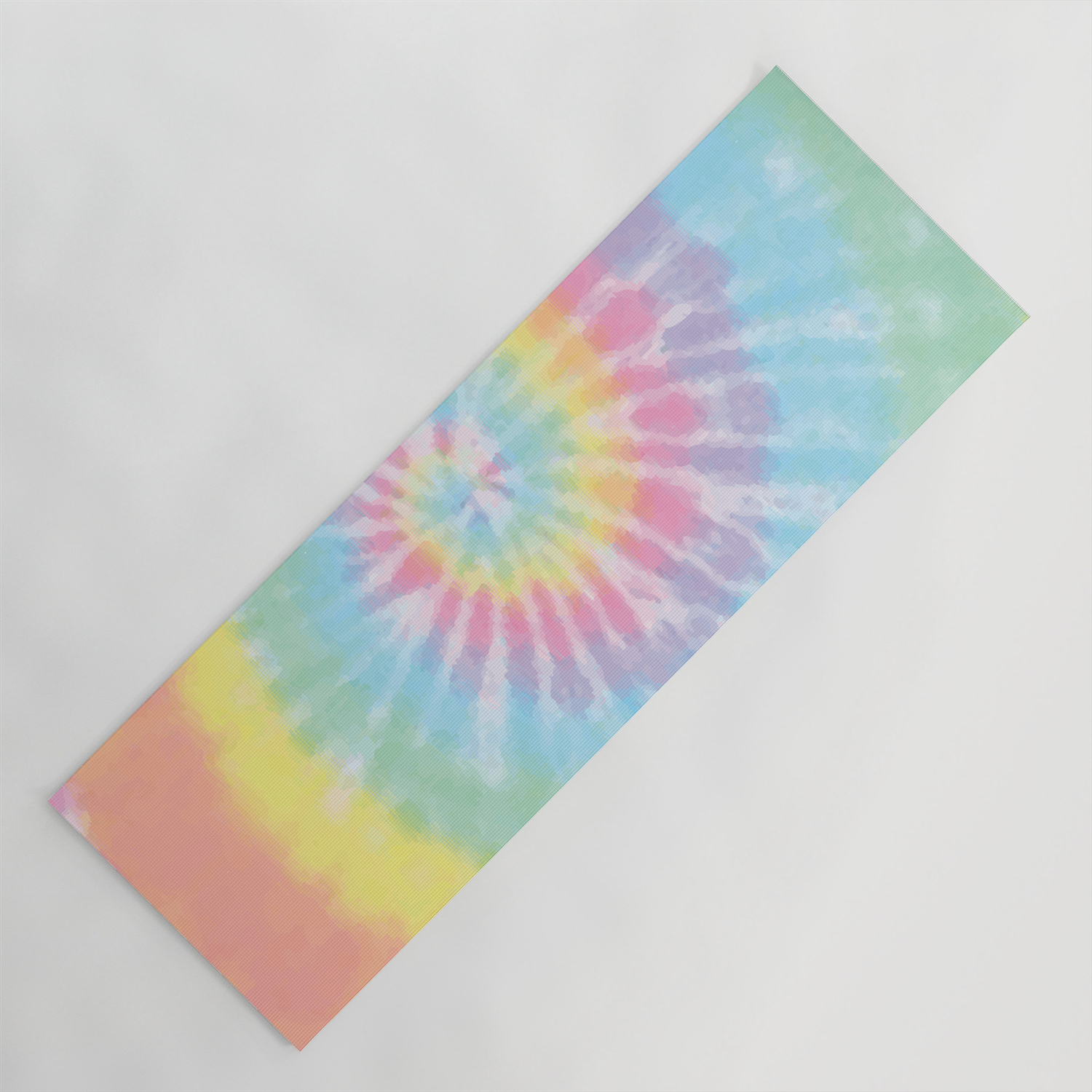 Couscous Postcode Registratie Pastel Tie Dye Yoga Mat by Kate and Company | Society6
