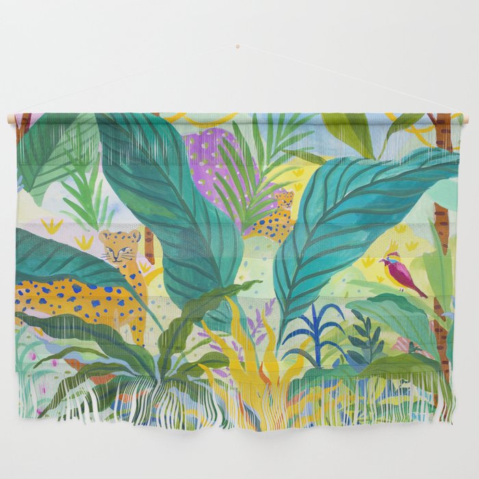 Paradise Jungle Wall Hanging by SunLee Art Society6