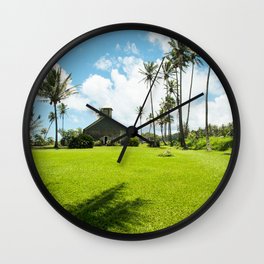 Lanakila 'ihi'ihi O Iehowa O Na Kaua Church Keanae Maui Hawaii Wall Clock | Paepaemoanapoint, Nature, Historic, Photo, Mauichurches, Maui, Palms, Niu, Mokuholua, Hawaii 