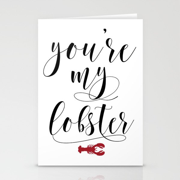 You Re My Lobster Friends Tv Show Quote Friends Printable Wall Decor Friends Poster Friends Stationery Cards By Tomoogorelica Society6