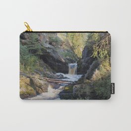 The stream in mountains Carry-All Pouch | Waterfall, Adventure, Stream, Russia, Middleural, Landscape, Color, Mountains, Digital, Photo 