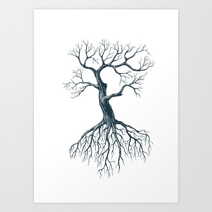 Tree Without Leaves Art Print By Katerinamitkova Society6