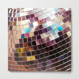 Disco Ball Metal Print | Ball, Silver, Dance, Funky, Glitter, Party, Music, Mirror, Sparkle, 70S 