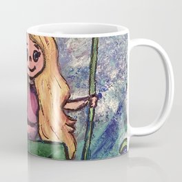 Mermaid Coffee Mug | Swing, Narwhal, Mermaid, Danford, Painting, Girl, Sea, Blonde, Katedanforddesigns, Cartoon 
