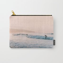 Sunset Surf Carry-All Pouch | Surf, Waves, Water, Landscape, Digital, Vintage, Sun, Beach, Ocean, Sea 