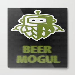 Beer mogul Metal Print | Party, Drinking, Present, Birthday, Birthdayparty, Beerlover, Gift, Drink, King, Digital 
