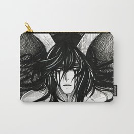 Murciélago Carry-All Pouch | Other, Manga, Ulquiorra, Anime, Illustration, Black and White, Drawing, Dark 