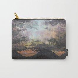 Heavily Falling Day Carry-All Pouch | Mountains, Skyline, Mcbh, Volcanic, Lights, Beaches, Clouds, Horizon, Painting, Surf 