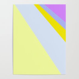 Abstract Minimal Color - Provence - Lavender at sunset Poster