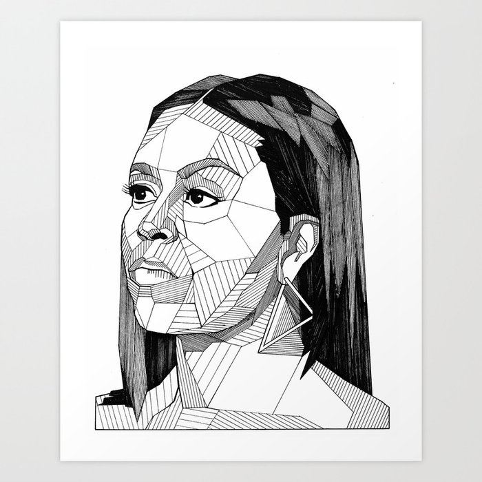 Michelle Obama Art Print By Sdryan Society6