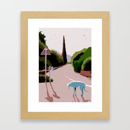 Greyhound Framed Art Print