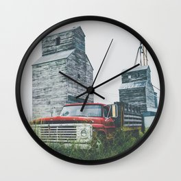 Keep It Running Wall Clock | Folkart, Color, Digital Manipulation, Minimalist, Hdr, Rustic, Landscape, Grass, Anniebailey, Digital 