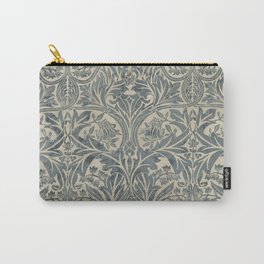 William Morris Vintage Bluebell Blue Sea Green Vellum Carry-All Pouch | Design, Style, Vintage, Print, Flowers, Classic, Williammorris, Antique, Home, Elegant 