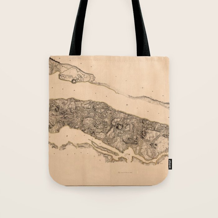 Map of New York 1782 Tote Bag by Vintage Maps & Prints | Society6