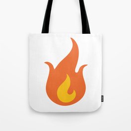 Fire Emoji Tote Bag