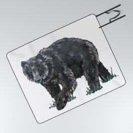 Grizzly Bear Picnic Blanket