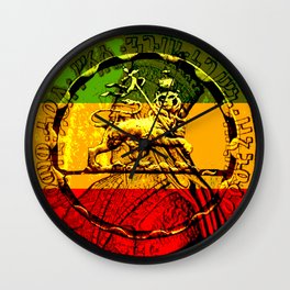 Lion of Judah Haile Selassie King of Kings Wall Clock | Haileselassie, Jah, Graphicdesign, Zion, Haile, Lionofjudah, Lion, Judah, Rasta, Rastafari 