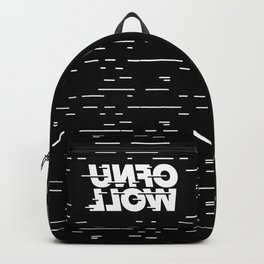 Unfollow Backpack | Digital, Blackandwhite, Inspiration, Funny, Handdrawn, Typography, Motivation, Facebook, Technology, Purple 