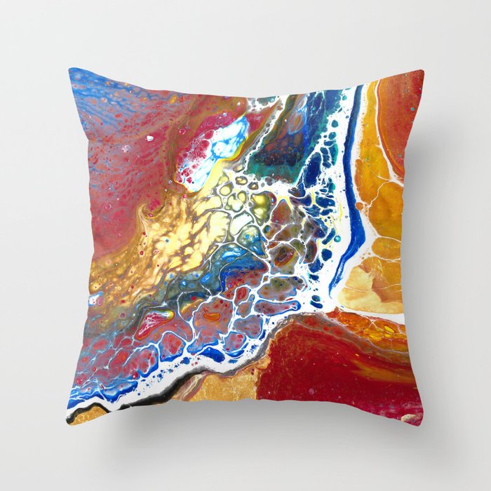 Abstract Flow Throw Pillow