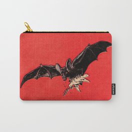 Der Vampir (The Vampire) by Arthur Krüger (1919) Carry-All Pouch | Wwi, Old, Germany, Graphicdesign, Drawing, Bat, Antique, Halloween, Red, Satire 