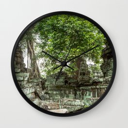 Ta Phrom, Angkor Archaeological Park, Siem Reap, Cambodia Wall Clock | Architecture, Tombraider, Siemreap, Worldheritagesites, Stranglerfigtree, Temples, Forestsettings, Taphrom, Landscape, Cambodia 