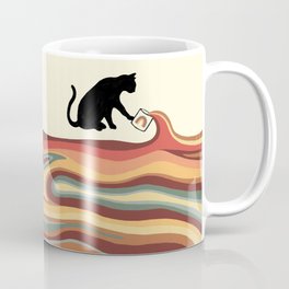 Rainbow cat 1 coffee milk drop Coffee Mug | Lesbian, Curated, Kitty, Drawing, Lover, Love, Freedom, Cat, Blackcat, Catlove 