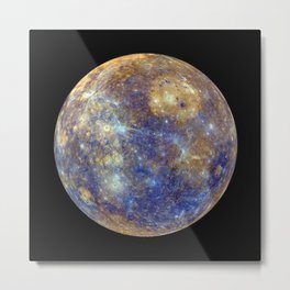 Mercury Metal Print | Astrology, Cosmos, Mercurian, Planet, Space, Graphicdesign, Education, Terrestrial, Planets, Mercury 